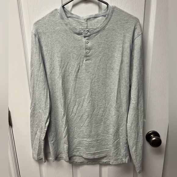 Lululemon Mens 5 Year Basic Long Sleeve Henley - Medium - Picture 2 of 4